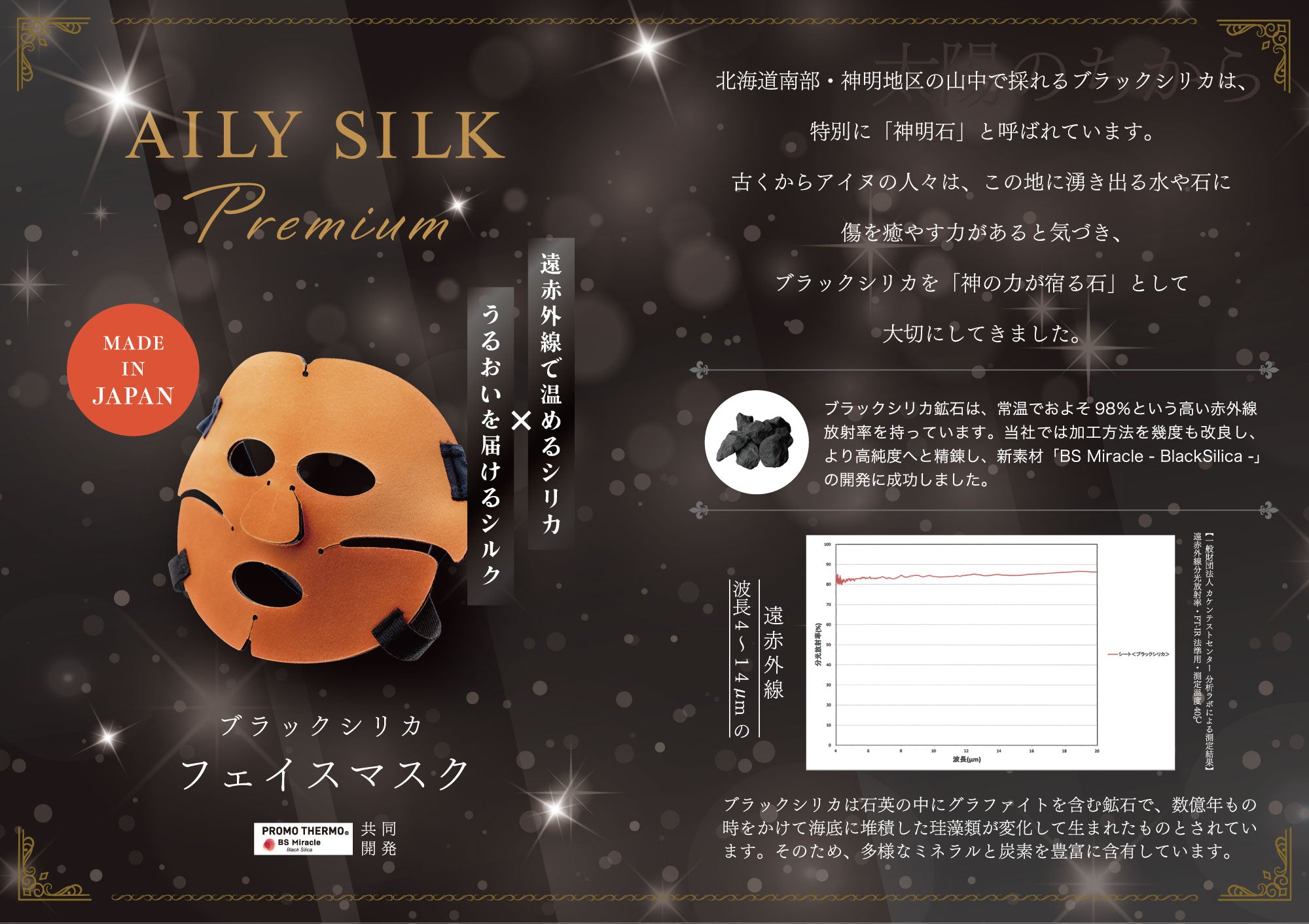 AILY SILK Premium ブラックシリカ・シルクフェイスマスク – AILY-WORLD
